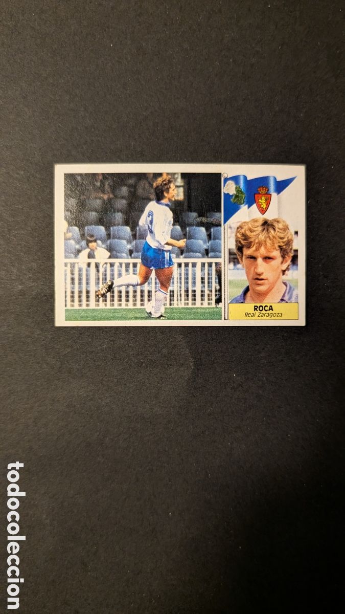 Cromos de Futebol: L1 ROCA ZARAGOZA BAJA LIGA ESTE 1986/87 86 87 NUNCA PEGADO PEQUE&Ntilde;O DEFECTO FRONTAL