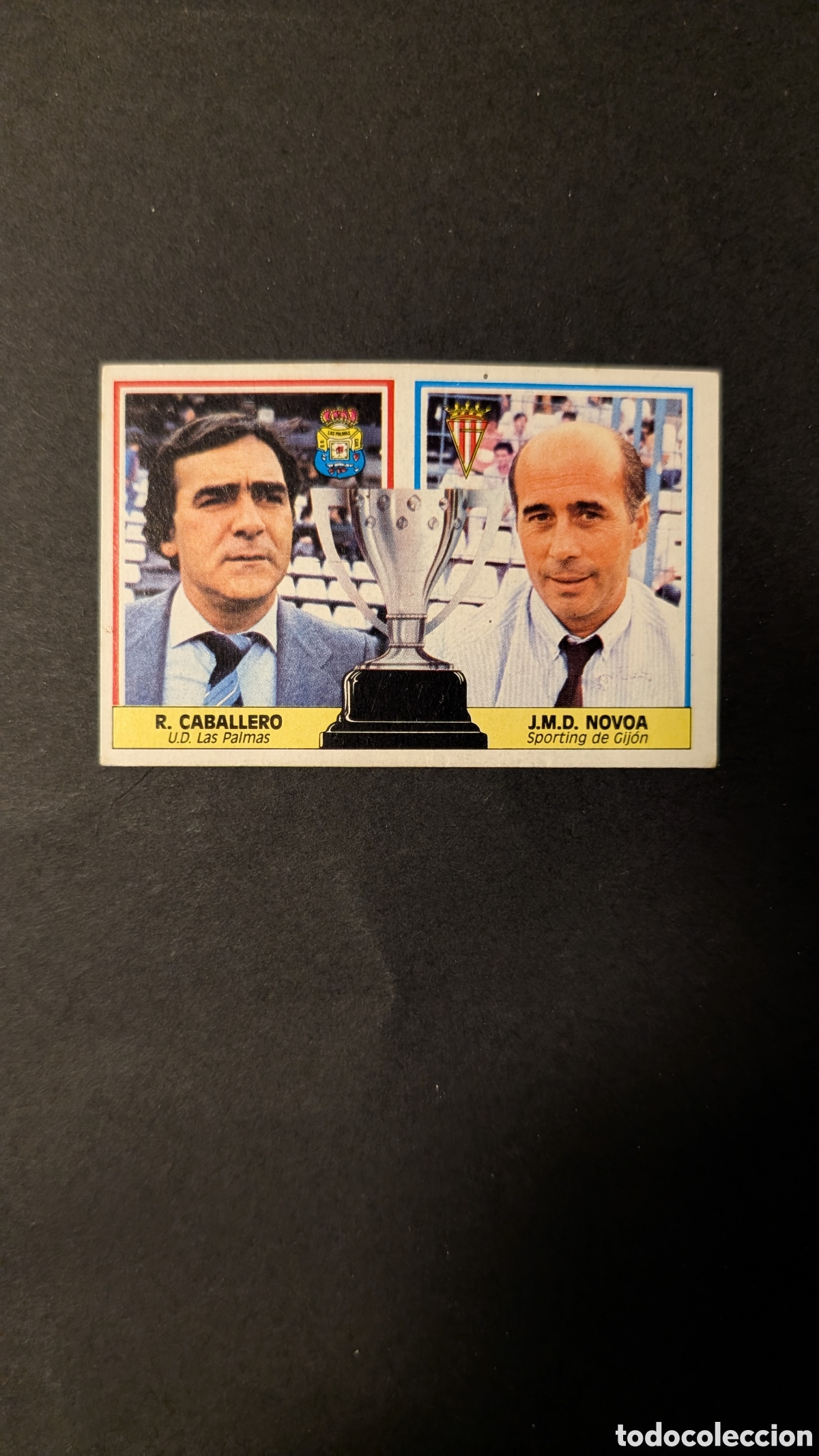 Cromos de Futebol: L1 CABALLERO-NOVOA ENTRENADORES LIGA ESTE 1986/87 86 87 NUNCA PEGADO SIN PEGAR