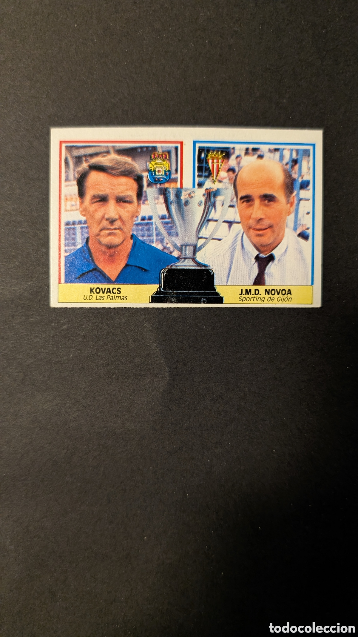 Cromos de Futebol: L1 KOVACS NOVOA ENTRENADORES LIGA ESTE 1986/87 86 87 NUNCA PEGADO SIN PEGAR
