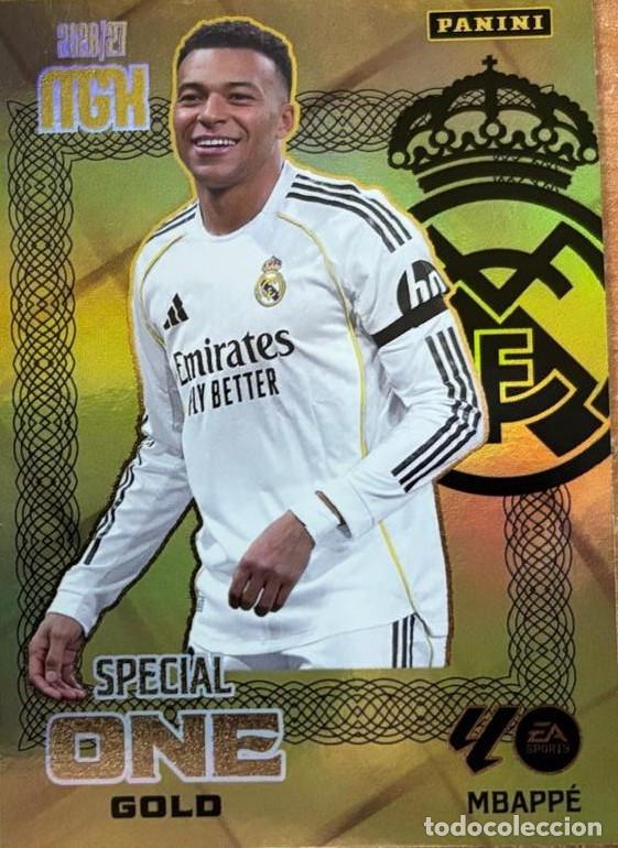 Cromos de f&uacute;tbol: PANINI MEGACRACKS 2026-2027 26 27 MBAPPE (REAL MADRID) SPECIAL ONE GOLD