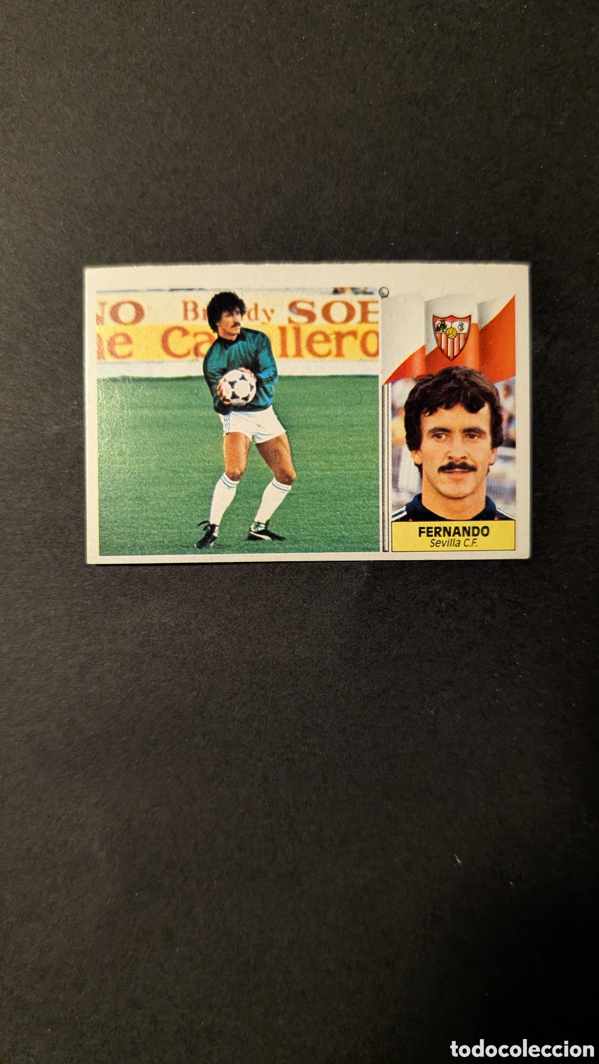 Fu&szlig;ball-Sticker: L1 FERNANDO SEVILLA FICHAJE 2 LIGA ESTE 1986/87 86 87 NUNCA PEGADO SIN PEGAR