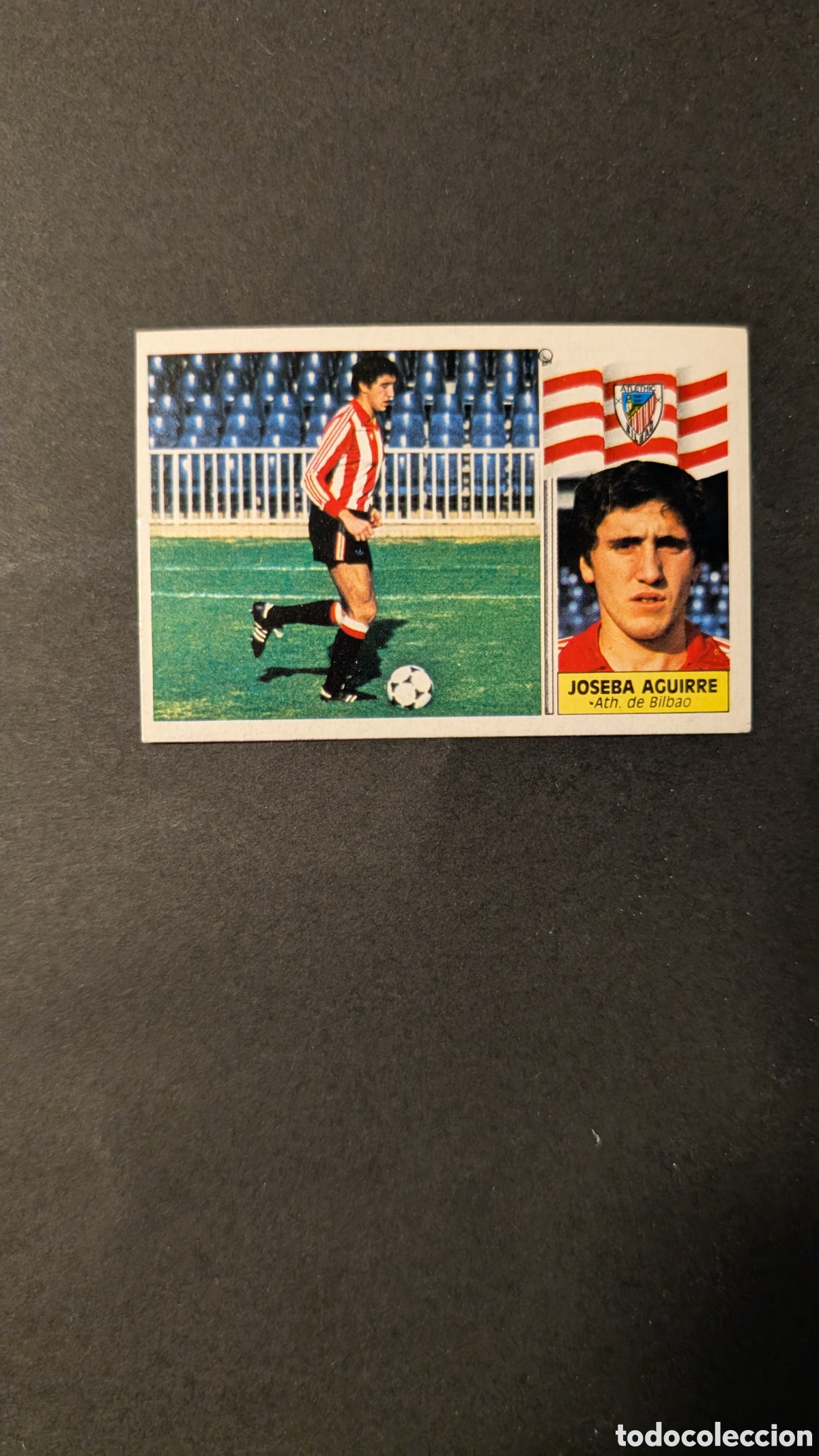 Fu&szlig;ball-Sticker: L1 JOSEBA AGUIRRE BILBAO FICHAJE 5 LIGA ESTE 1986/87 86 87 NUNCA PEGADO SIN PEGAR