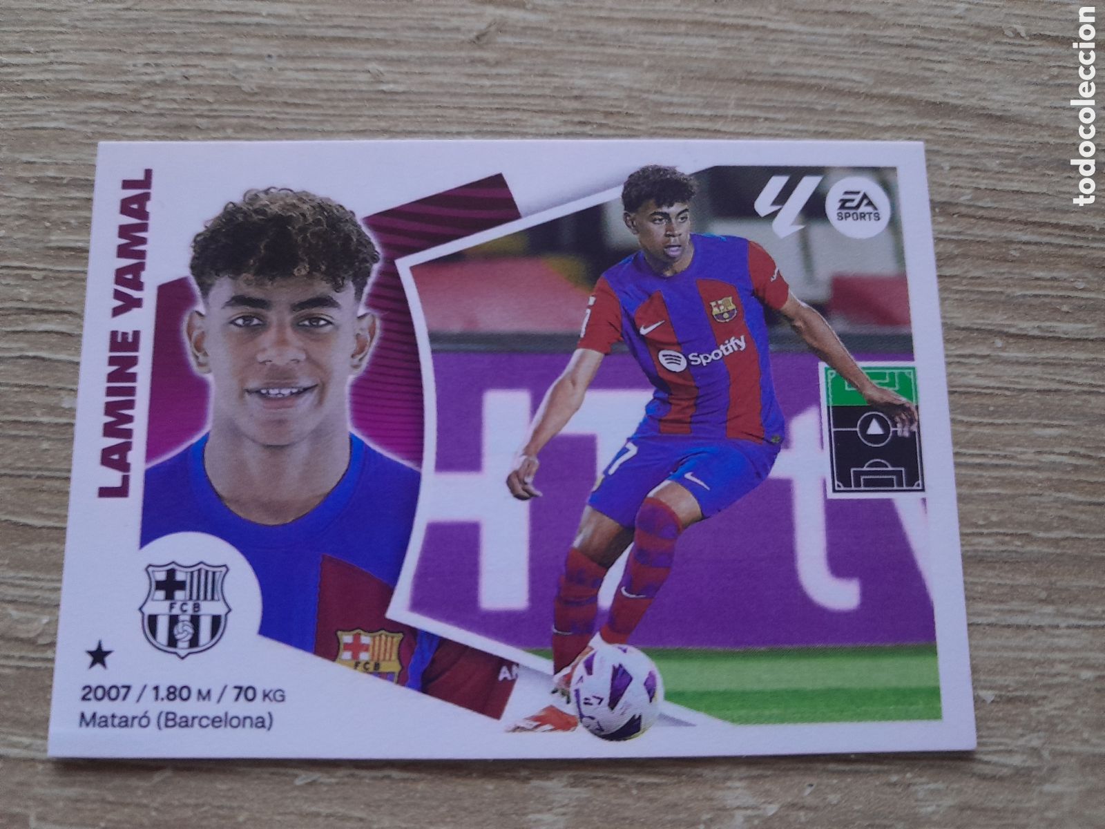 Cromos de f&uacute;tbol: LIGA ESTE 2024 2025 n&ordm; 20 LAMINE YAMAL BARCELONA 2024-25