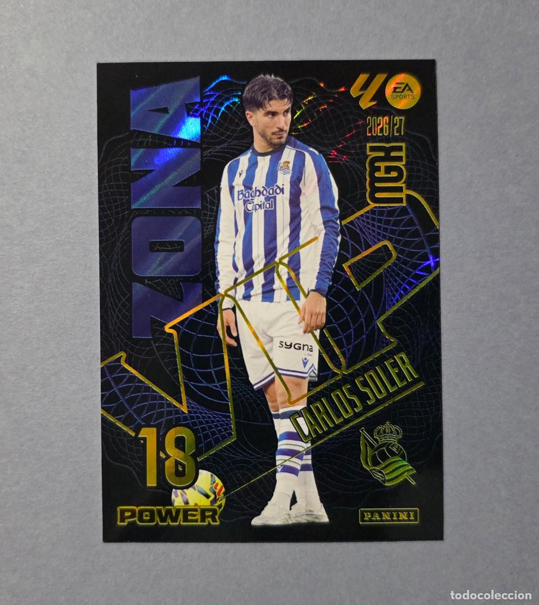 Cromos de f&uacute;tbol: 390P CARLOS SOLER (ZONA VIP POWER) - REAL SOCIEDAD - MEGACRACKS 2026-27 - MGK 26/27 (NUEVO)
