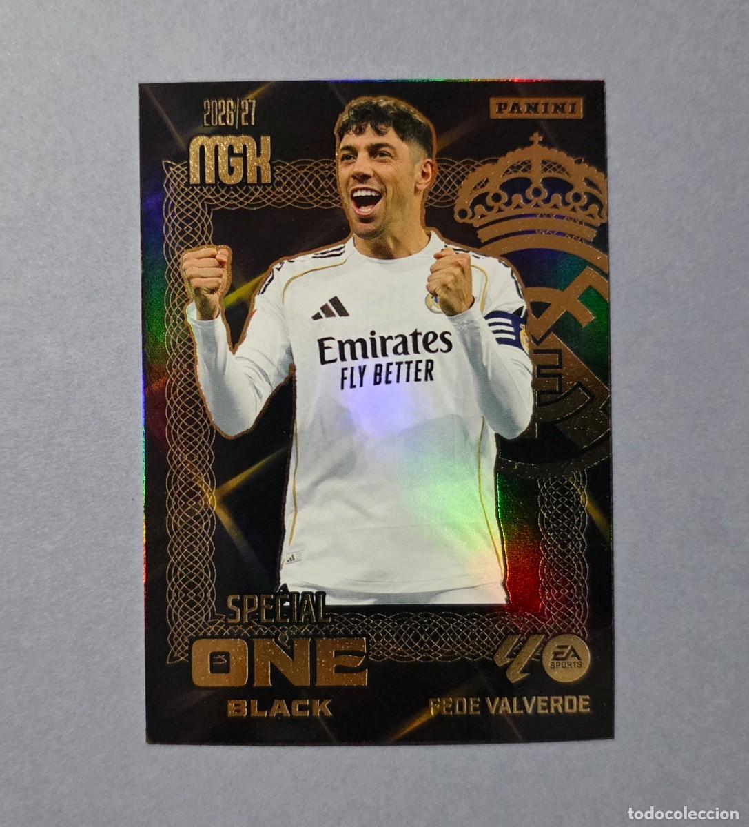 Cromos de f&uacute;tbol: FEDE VALVERDE (SPECIAL ONE BLACK) - REAL MADRID - MEGACRACKS 2026-27 - MGK 26/27 (NUEVO)