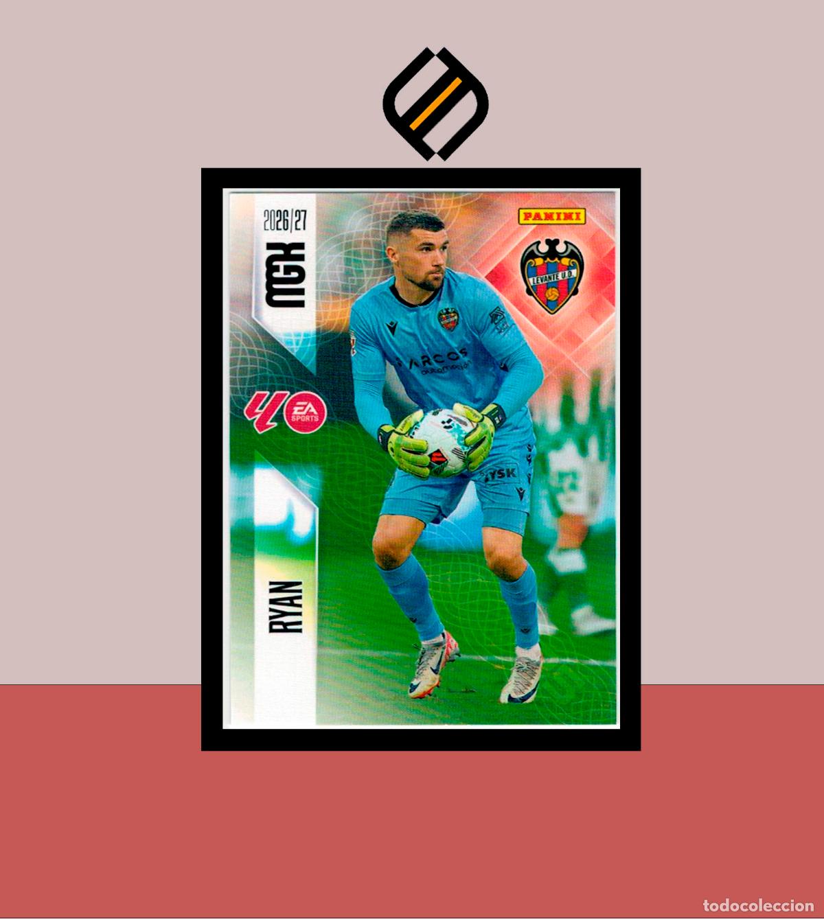 Cromos de f&uacute;tbol: MEGACRACKS 2026 2027 26 27 PANINI N&ordm; 200 RYAN LEVANTE COLECCI&Oacute;N ALB&Uacute;M MGK