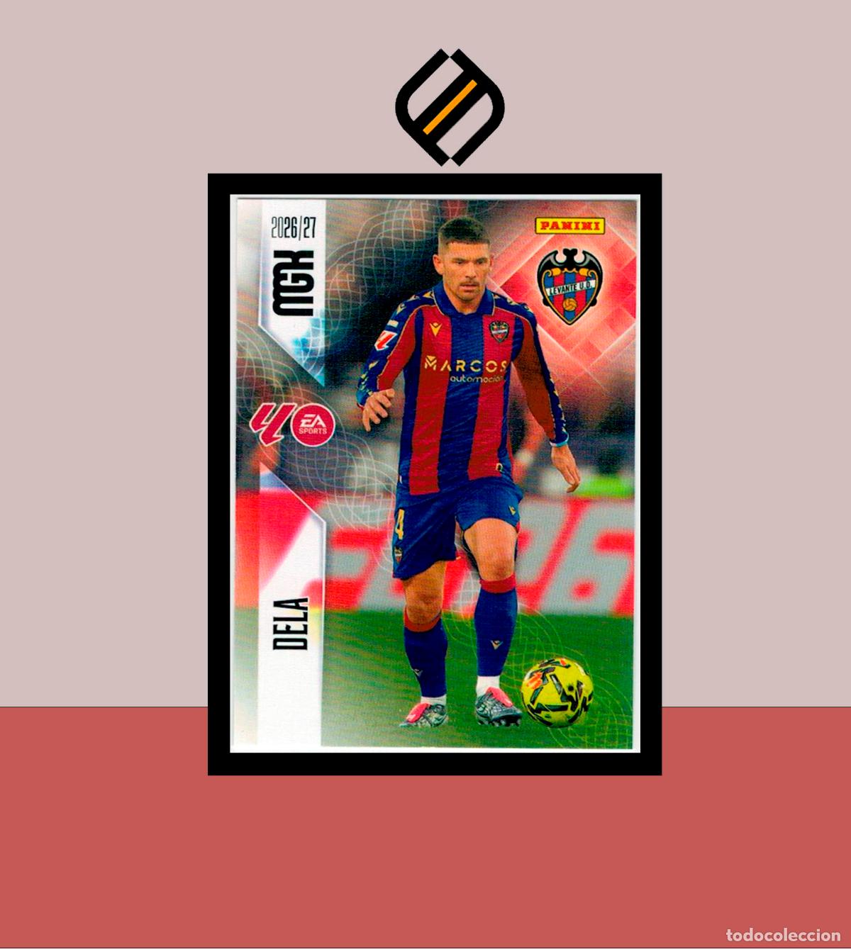 Cromos de f&uacute;tbol: MEGACRACKS 2026 2027 26 27 PANINI N&ordm; 203 DELA LEVANTE COLECCI&Oacute;N ALB&Uacute;M MGK