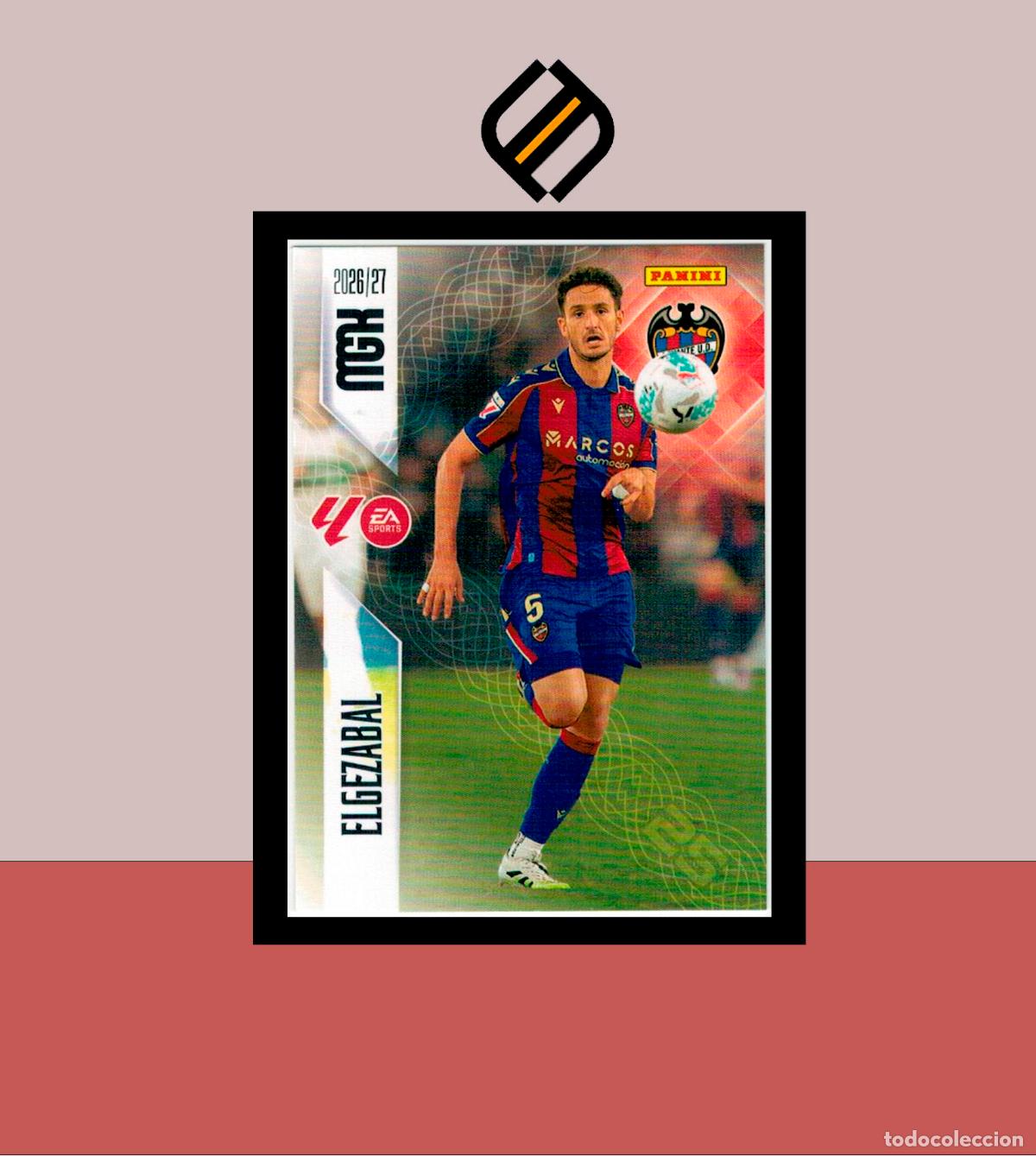 Cromos de f&uacute;tbol: MEGACRACKS 2026 2027 26 27 PANINI N&ordm; 204 ELGEZABAL LEVANTE COLECCI&Oacute;N ALB&Uacute;M MGK