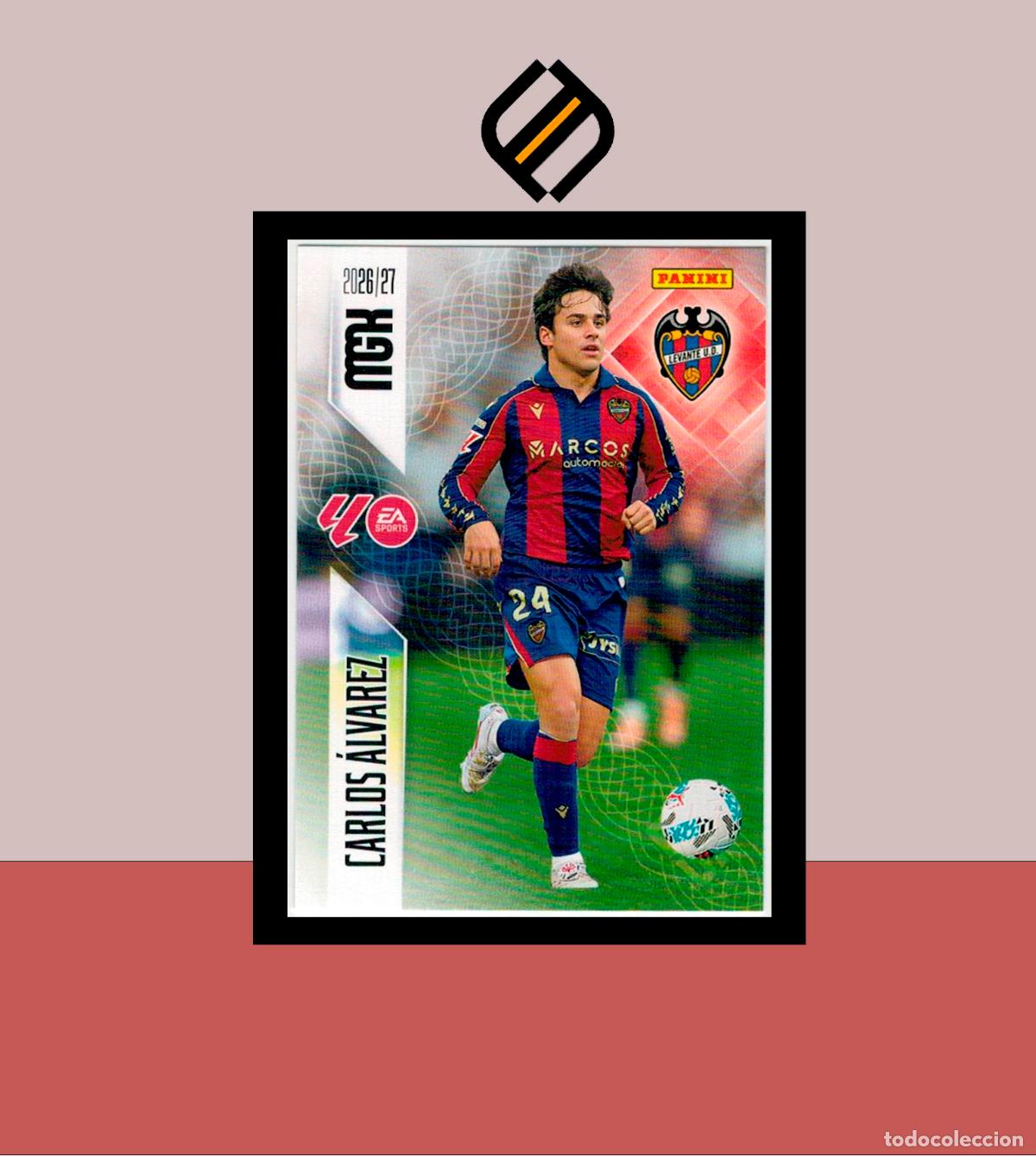 Cromos de f&uacute;tbol: MEGACRACKS 2026 2027 26 27 PANINI N&ordm; 211 CARLOS &Aacute;LVAREZ LEVANTE COLECCI&Oacute;N ALB&Uacute;M MGK
