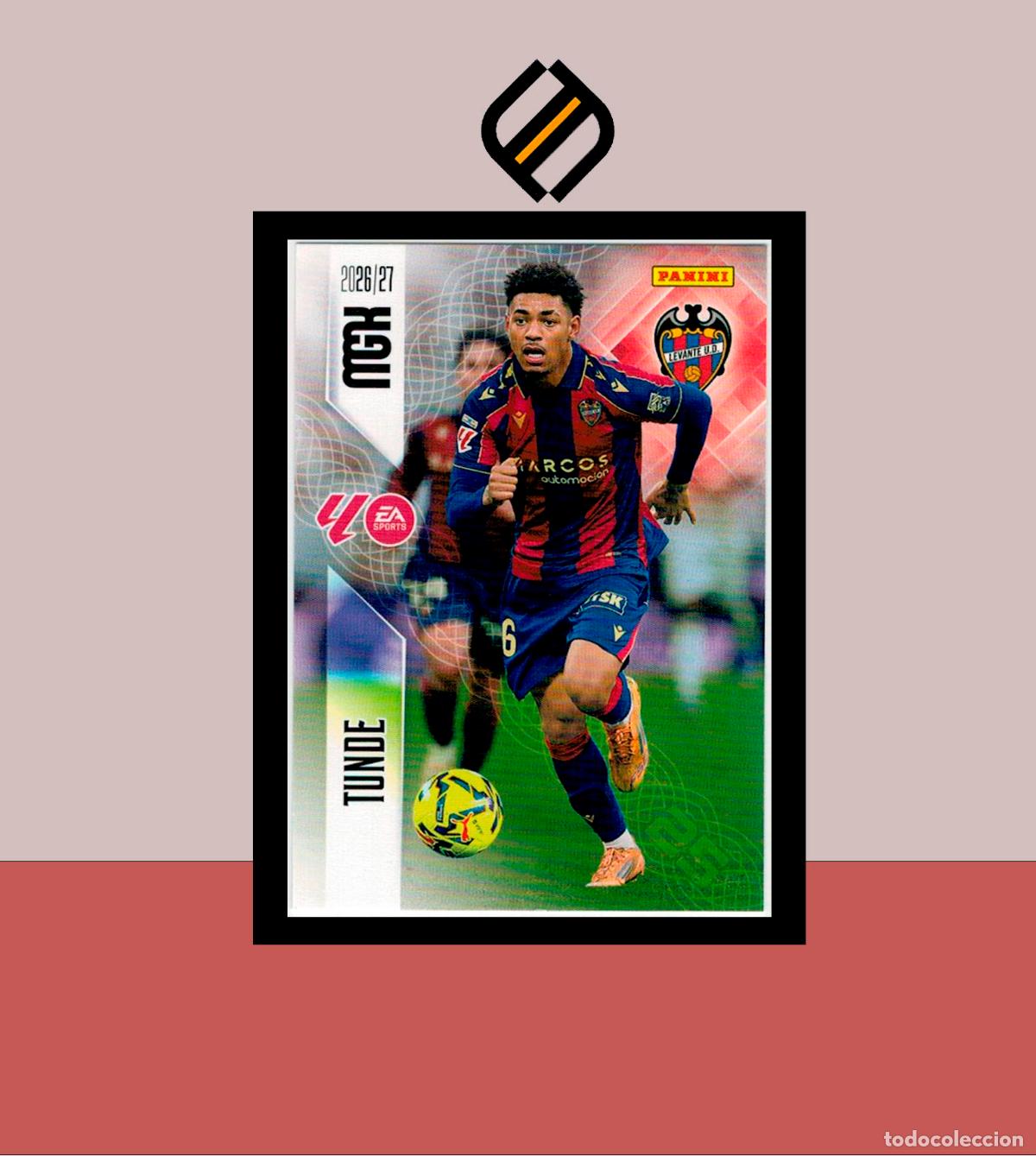 Cromos de f&uacute;tbol: MEGACRACKS 2026 2027 26 27 PANINI N&ordm; 212 TUNDE LEVANTE COLECCI&Oacute;N ALB&Uacute;M MGK