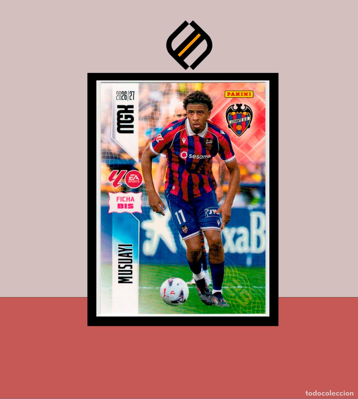 Cromos de f&uacute;tbol: MEGACRACKS 2026 2027 26 27 PANINI N&ordm; 215 BIS USUAYI LEVANTE COLECCI&Oacute;N ALB&Uacute;M MGK 2 EDICI&Oacute;N