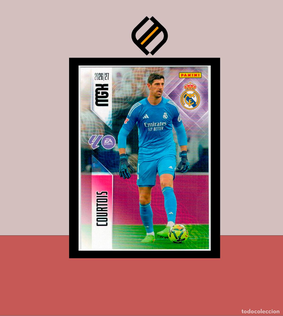 Cromos de f&uacute;tbol: MEGACRACKS 2026 2027 26 27 PANINI N&ordm; 218 COURTOIS REAL MADRID COLECCI&Oacute;N ALB&Uacute;M MGK
