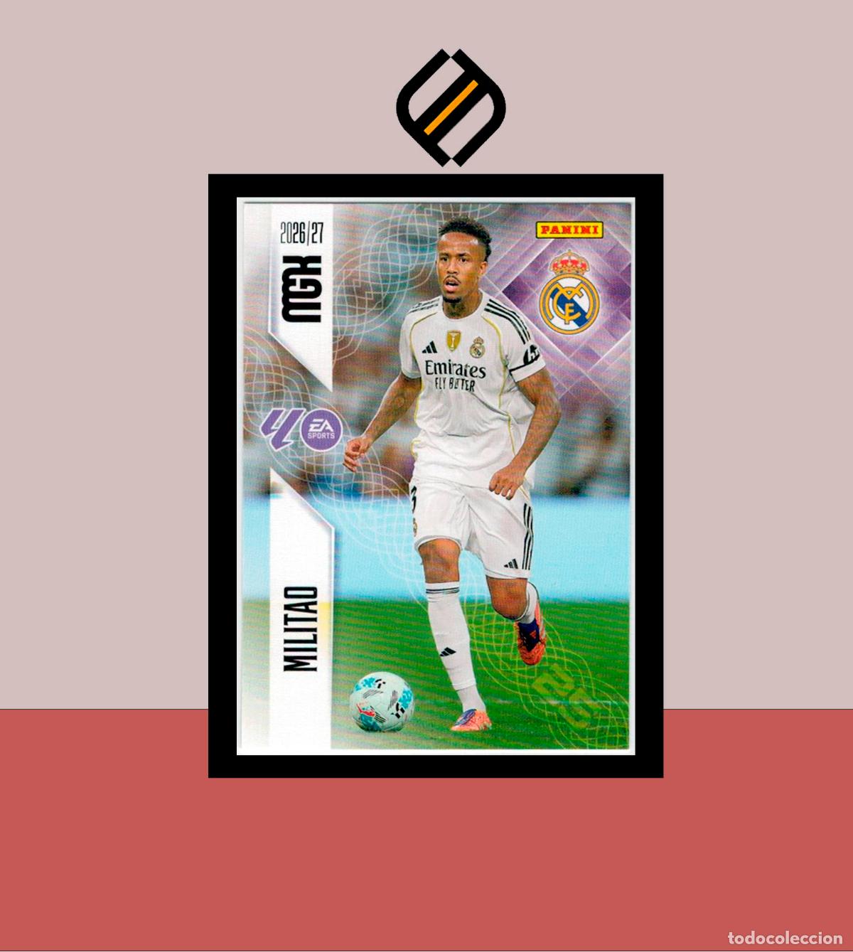 Cromos de f&uacute;tbol: MEGACRACKS 2026 2027 26 27 PANINI N&ordm; 221 MILITAO REAL MADRID COLECCI&Oacute;N ALB&Uacute;M MGK