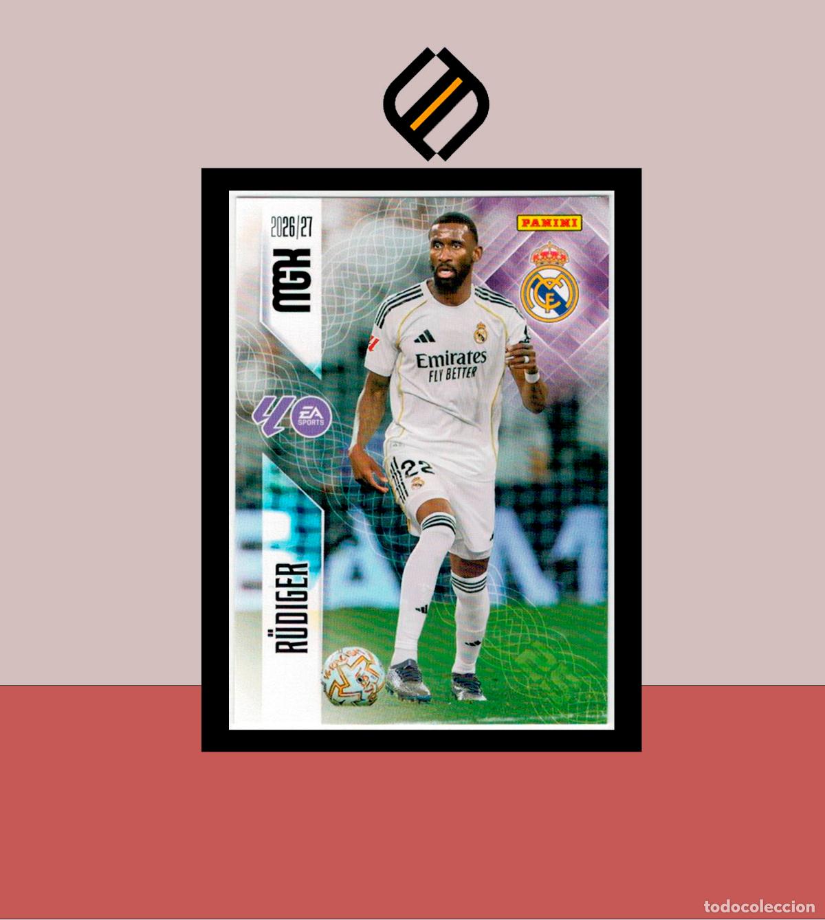 Cromos de f&uacute;tbol: MEGACRACKS 2026 2027 26 27 PANINI N&ordm; 223 R&Uuml;DIGER REAL MADRID COLECCI&Oacute;N ALB&Uacute;M MGK