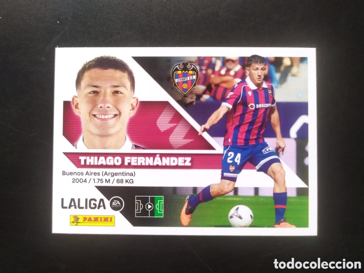Cromos de f&uacute;tbol: Liga este 2026 2027 26 27 panini Thiago Fern&aacute;ndez coloca n&deg; 16 bis Levante