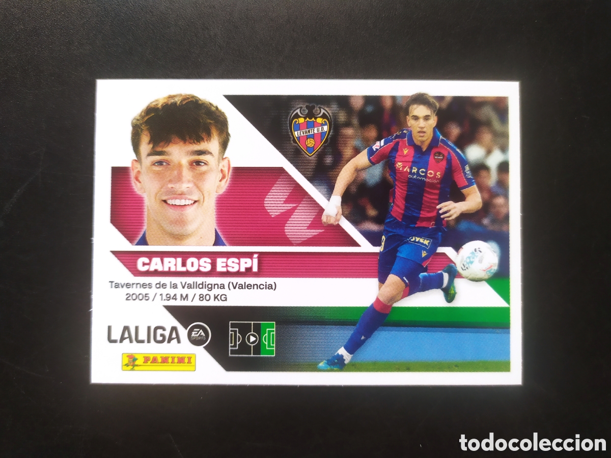 Cromos de f&uacute;tbol: Liga este 2026 2027 26 27 panini Carlos Espi n&deg; 20 Levante
