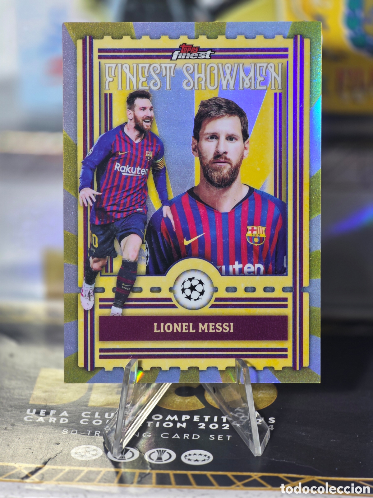 Cromos de f&uacute;tbol: Lionel Messi Showmen Topps Finest 2026 insert