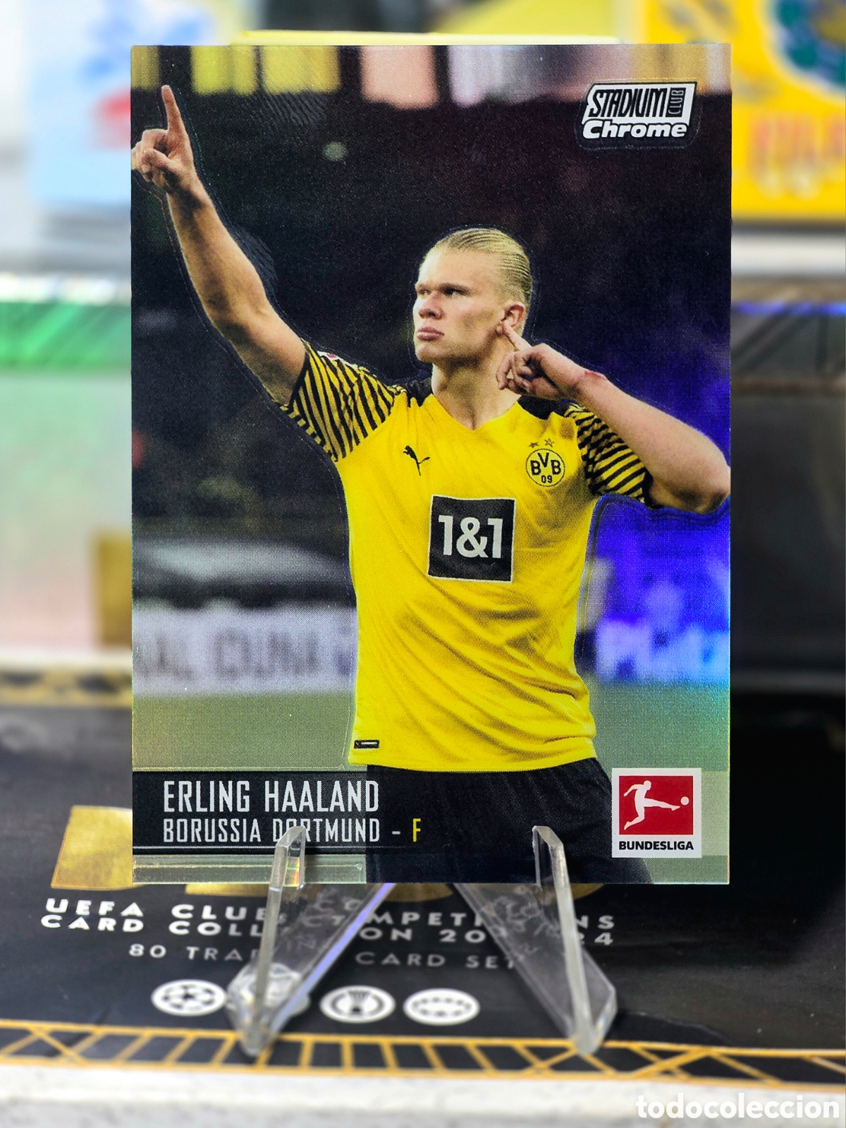 Cromos de f&uacute;tbol: Erling Haaland Refractor Topps Stadium Club Chrome 2022