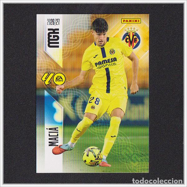 Cromos de f&uacute;tbol: MEGACRACKS 2026 2027 26 27 PANINI MACIA 371 VILLARREAL ALBUM COLECCI&Oacute;N LIGA MGK