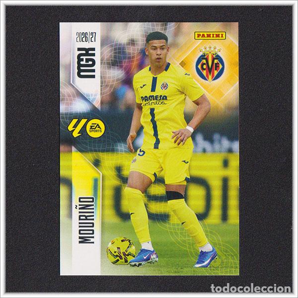 Cromos de f&uacute;tbol: MEGACRACKS 2026 2027 26 27 PANINI MOURI&Ntilde;O 364 VILLARREAL ALBUM COLECCI&Oacute;N LIGA MGK