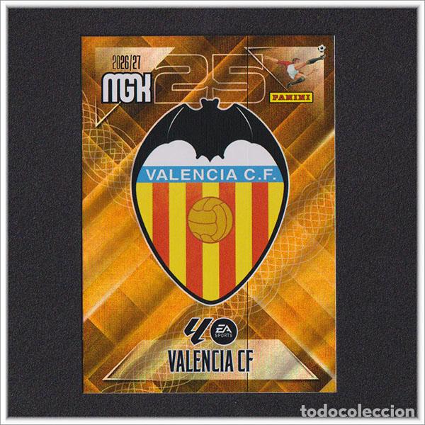 Cromos de f&uacute;tbol: MEGACRACKS 2026 2027 26 27 PANINI ESCUDO 343 VALENCIA ALBUM COLECCI&Oacute;N LIGA MGK