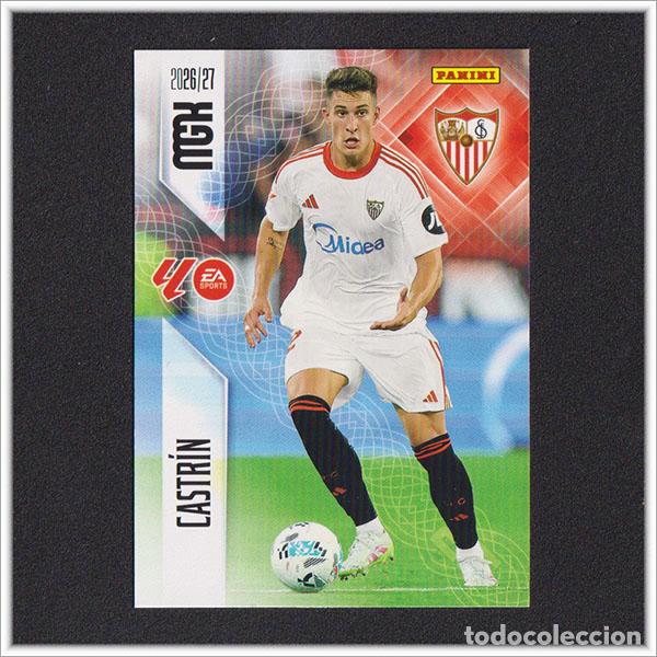 Cromos de f&uacute;tbol: MEGACRACKS 2026 2027 26 27 PANINI CASTRIN 332 SEVILLA ALBUM COLECCI&Oacute;N LIGA MGK