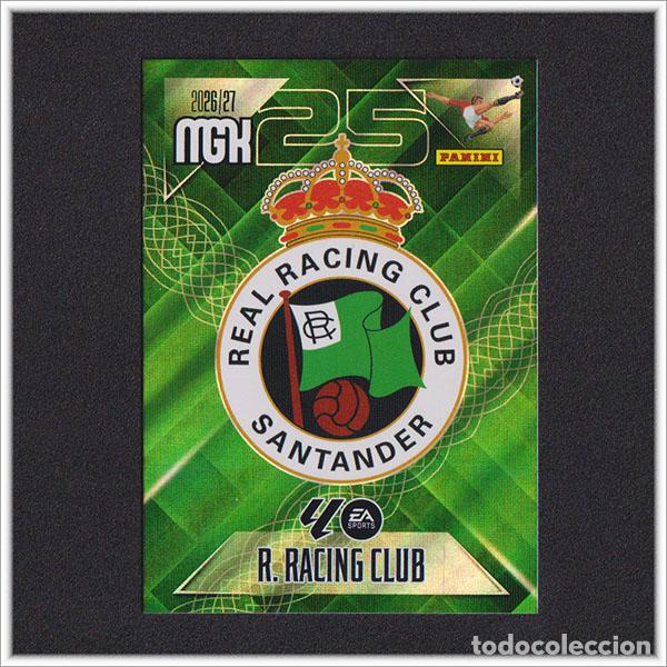 Cromos de f&uacute;tbol: MEGACRACKS 2026 2027 26 27 PANINI ESCUDO 271 RACING SANTANDER ALBUM COLECCI&Oacute;N LIGA MGK