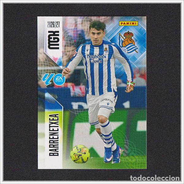 Cromos de f&uacute;tbol: MEGACRACKS 2026 2027 26 27 PANINI BARRENETXEA 321 REAL SOCIEDAD ALBUM COLECCI&Oacute;N LIGA MGK