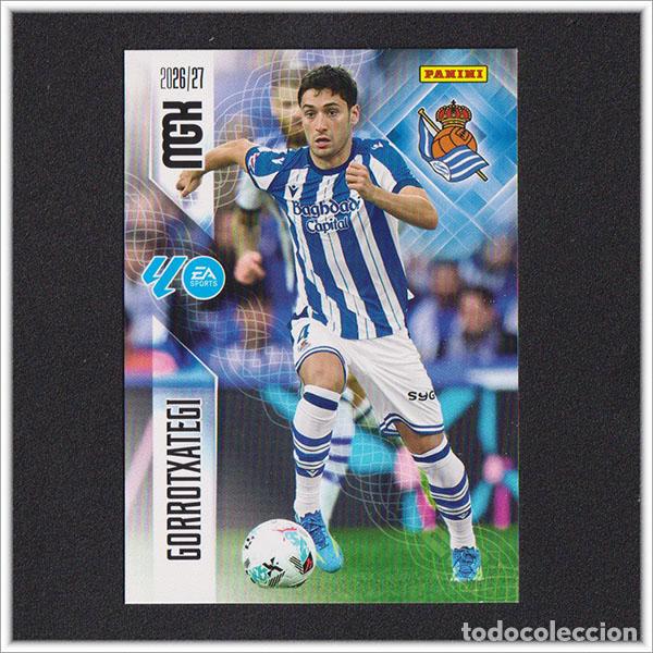 Cromos de f&uacute;tbol: MEGACRACKS 2026 2027 26 27 PANINI GORROTXATEGI 315 REAL SOCIEDAD ALBUM COLECCI&Oacute;N LIGA MGK