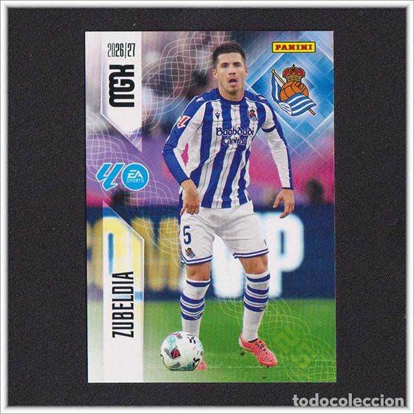 Cromos de f&uacute;tbol: MEGACRACKS 2026 2027 26 27 PANINI ZUBELDIA 312 REAL SOCIEDAD ALBUM COLECCI&Oacute;N LIGA MGK