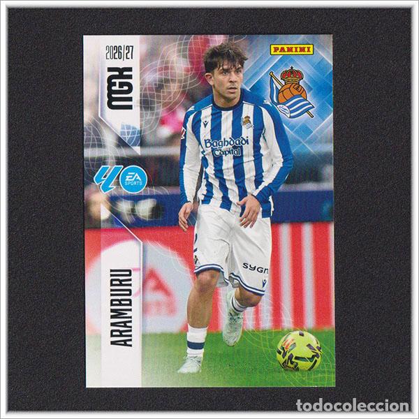 Cromos de f&uacute;tbol: MEGACRACKS 2026 2027 26 27 PANINI ARAMBURU 310 REAL SOCIEDAD ALBUM COLECCI&Oacute;N LIGA MGK