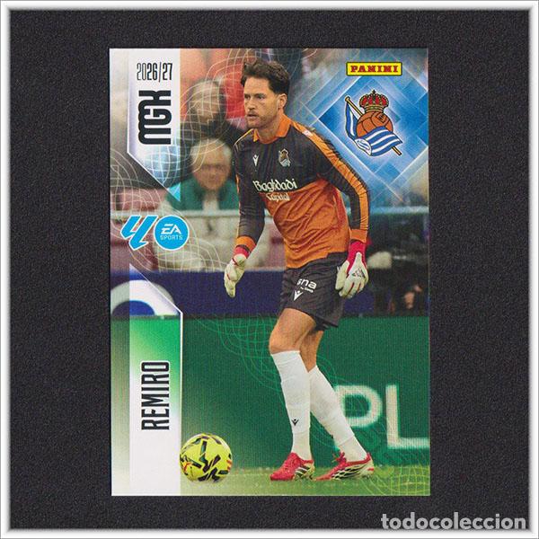 Cromos de f&uacute;tbol: MEGACRACKS 2026 2027 26 27 PANINI REMIRO 308 REAL SOCIEDAD ALBUM COLECCI&Oacute;N LIGA MGK