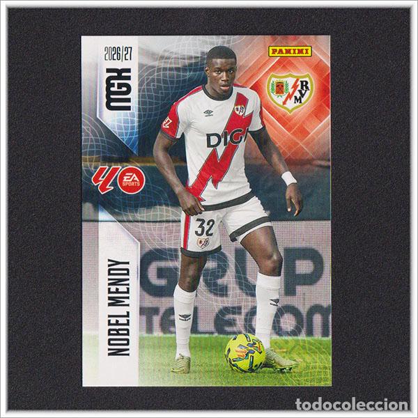 Cromos de f&uacute;tbol: MEGACRACKS 2026 2027 26 27 PANINI NOBEL MENDY 295 RAYO VALLECANO ALBUM COLECCI&Oacute;N LIGA MGK