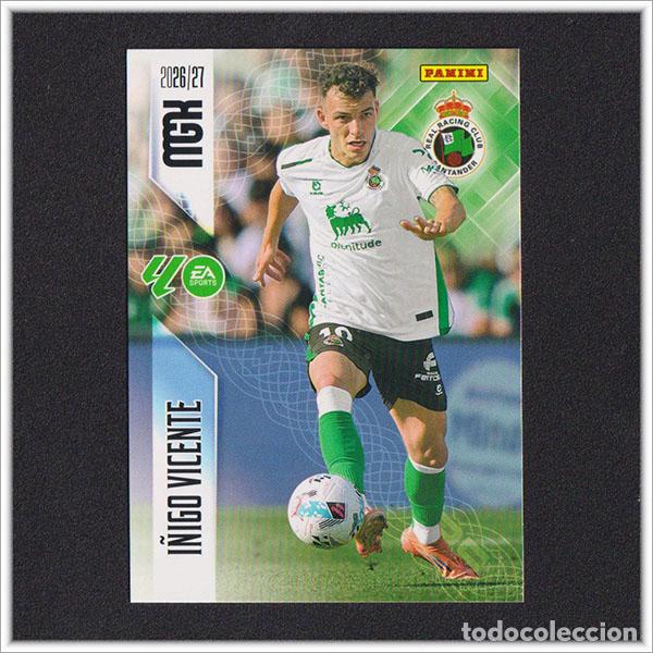 Cromos de f&uacute;tbol: MEGACRACKS 2026 2027 26 27 PANINI I&Ntilde;IGO VICENTE 288 RACING SANTANDER ALBUM COLECCI&Oacute;N LIGA MGK