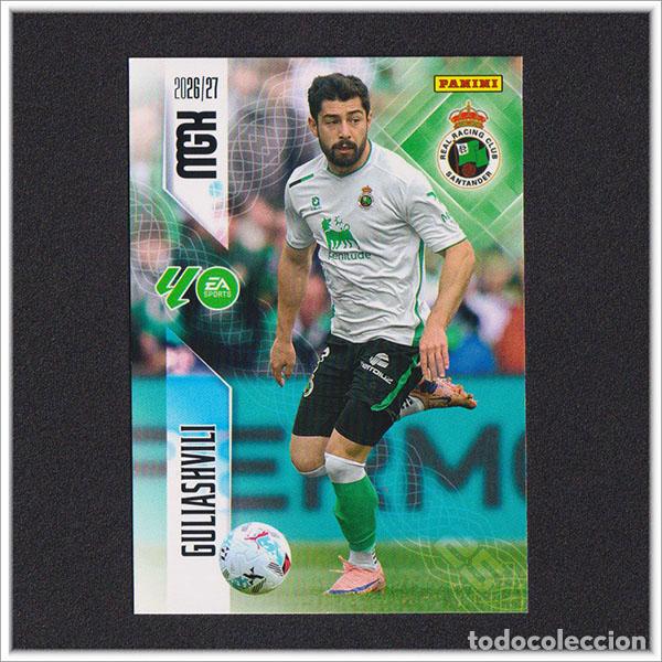 Cromos de f&uacute;tbol: MEGACRACKS 2026 2027 26 27 PANINI GULIASHVILI 286 RACING SANTANDER ALBUM COLECCI&Oacute;N LIGA MGK