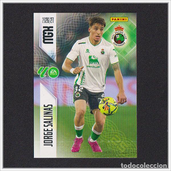 Cromos de f&uacute;tbol: MEGACRACKS 2026 2027 26 27 PANINI JORGE SALINAS 279 RACING SANTANDER ALBUM COLECCI&Oacute;N LIGA MGK