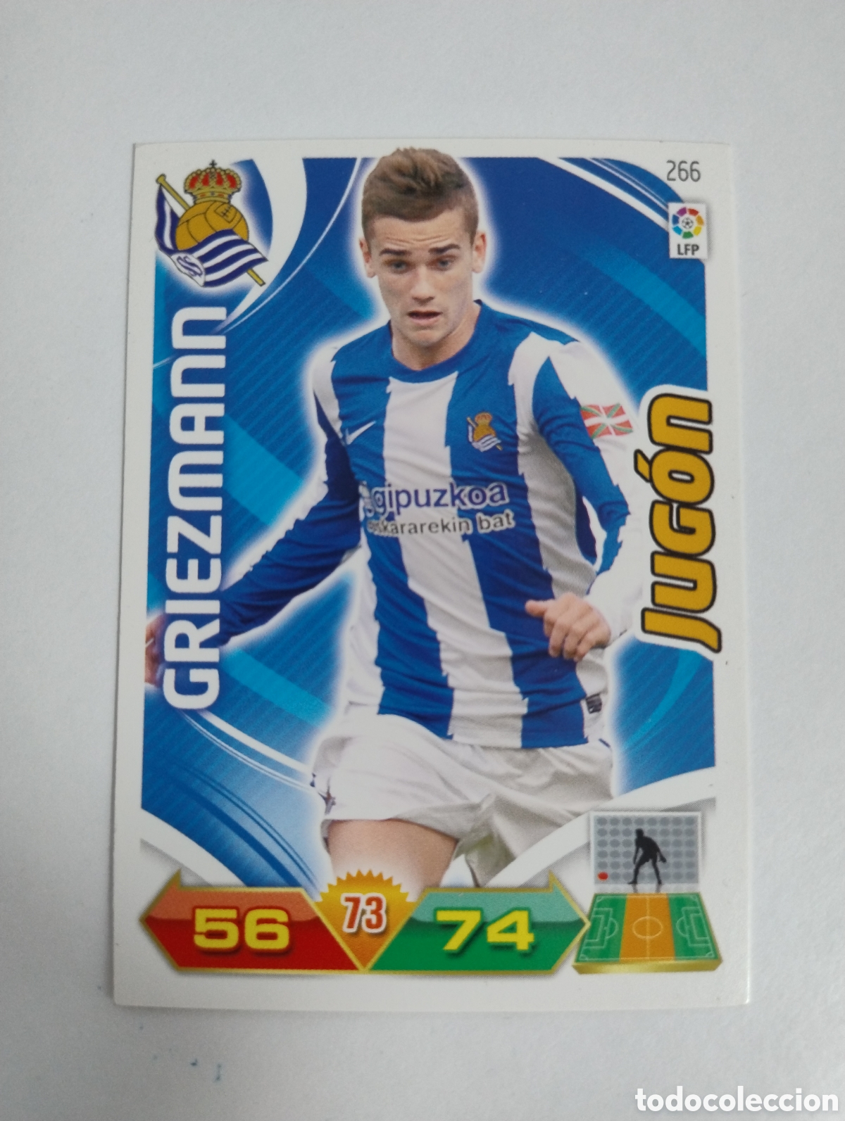 Cromos de Futebol: 266 - Griezmann - Real Sociedad - Adrenalyn XL Liga 2011 - 2012 Jug&oacute;n