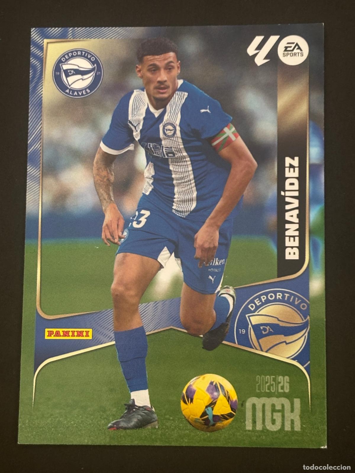 Cromos de f&uacute;tbol: 27 BENAV&Iacute;DEZ ALAVES MEGACRACKS MGK 25-26 2025-2026 PANINI LIGA