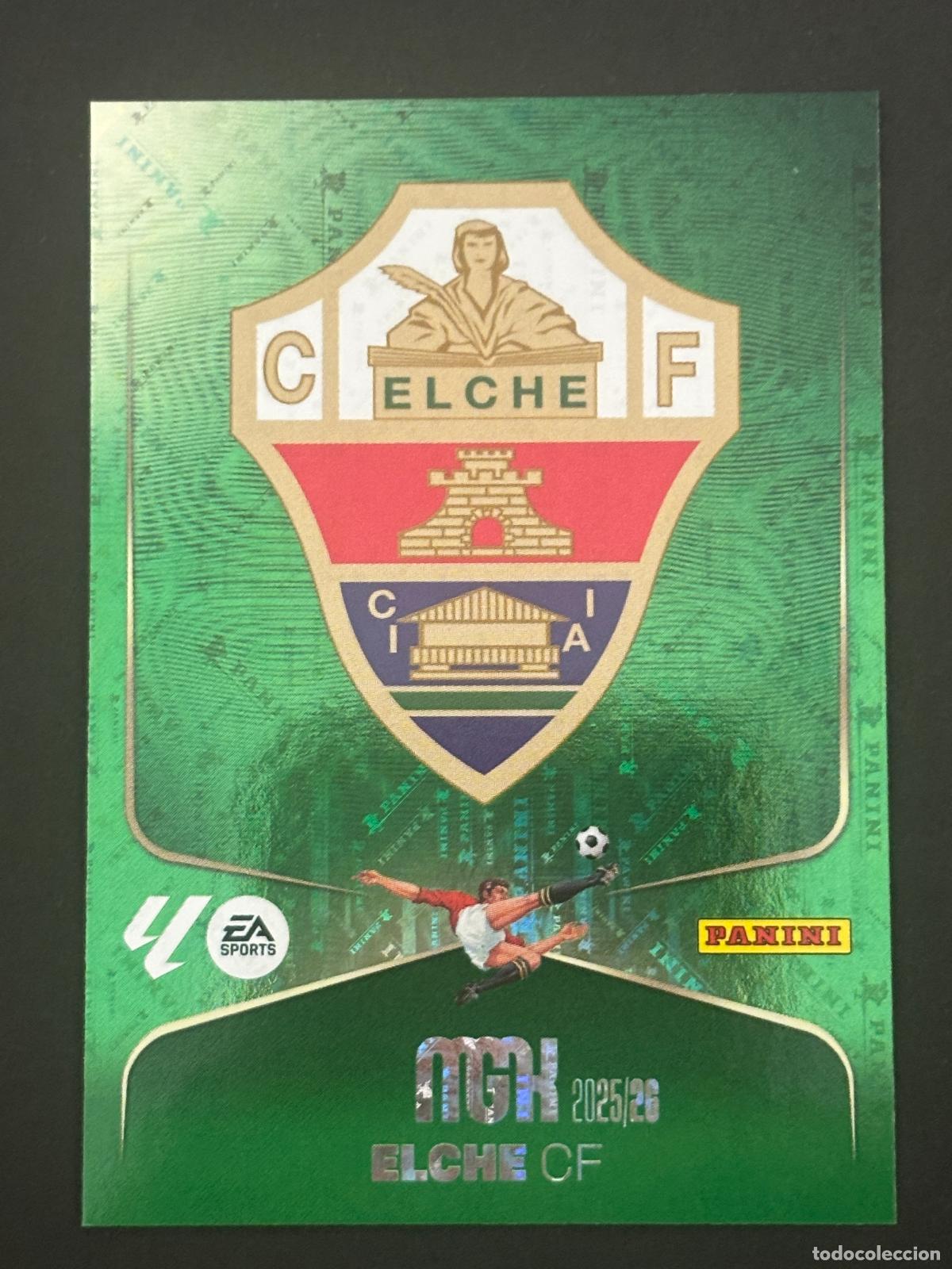 Cromos de f&uacute;tbol: 127 ESCUDO ELCHE MEGACRACKS MGK 25-26 2025-2026 PANINI LIGA