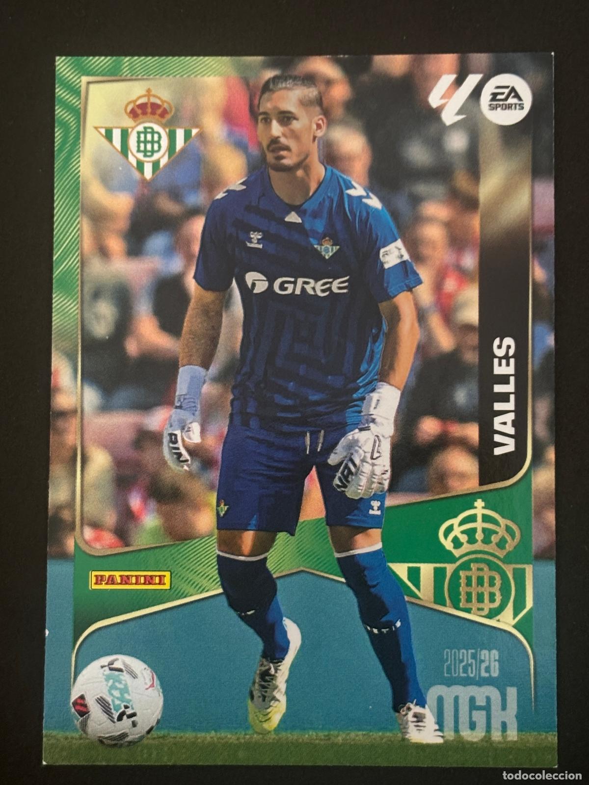 Cromos de f&uacute;tbol: 92 VALLES BETIS 2&ordf; EDICI&Oacute;N MEGACRACKS MGK 25-26 2025-2026 PANINI LIGA