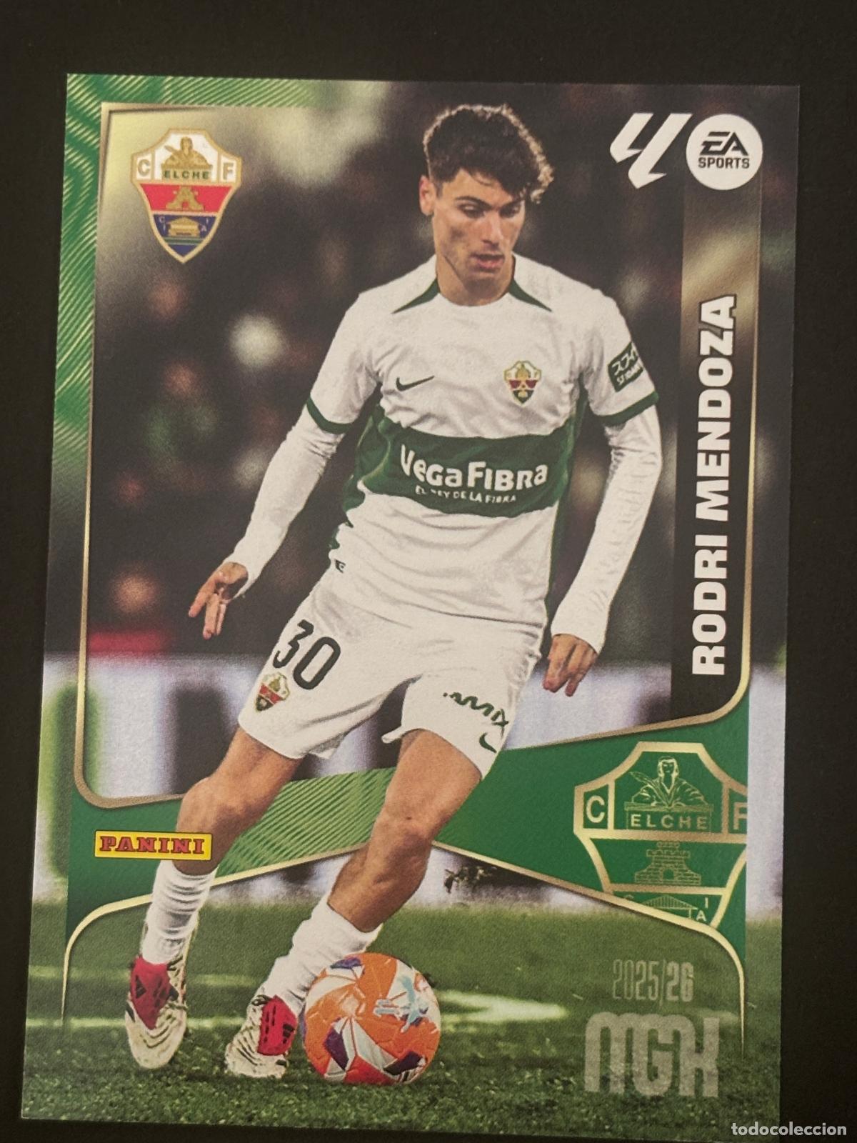Cromos de f&uacute;tbol: 138 RODRI MENDOZA ELCHE 2&ordf; EDICI&Oacute;N MEGACRACKS MGK 25-26 2025-2026 PANINI LIGA