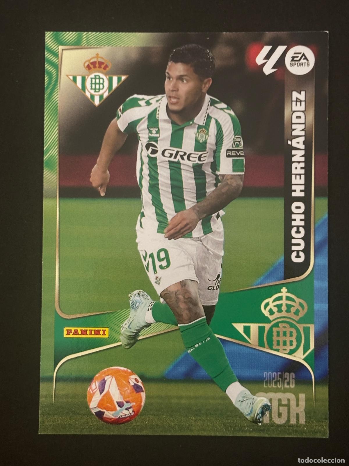 Figurine di Calcio: 106 CUCHO HERN&Aacute;NDEZ BETIS MEGACRACKS MGK 25-26 2025-2026 PANINI LIGA