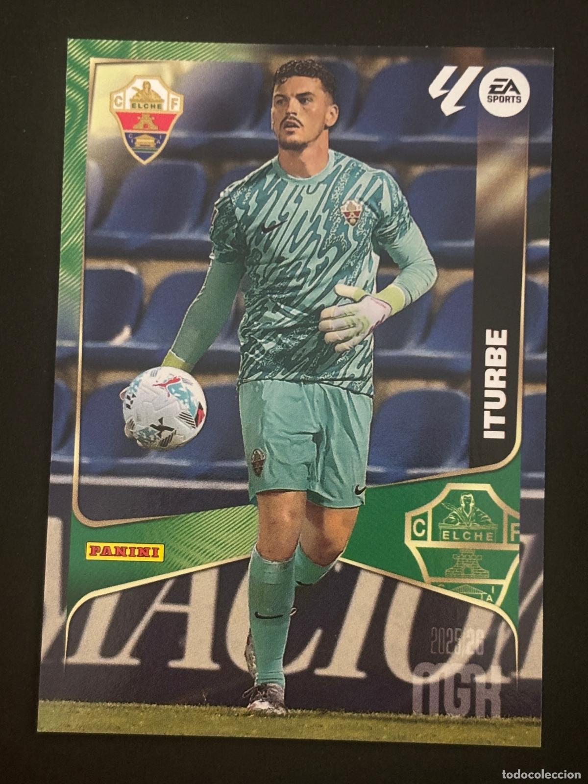Cromos de f&uacute;tbol: 129 ITURBE ELCHE 2&ordf; EDICI&Oacute;N MEGACRACKS MGK 25-26 2025-2026 PANINI LIGA