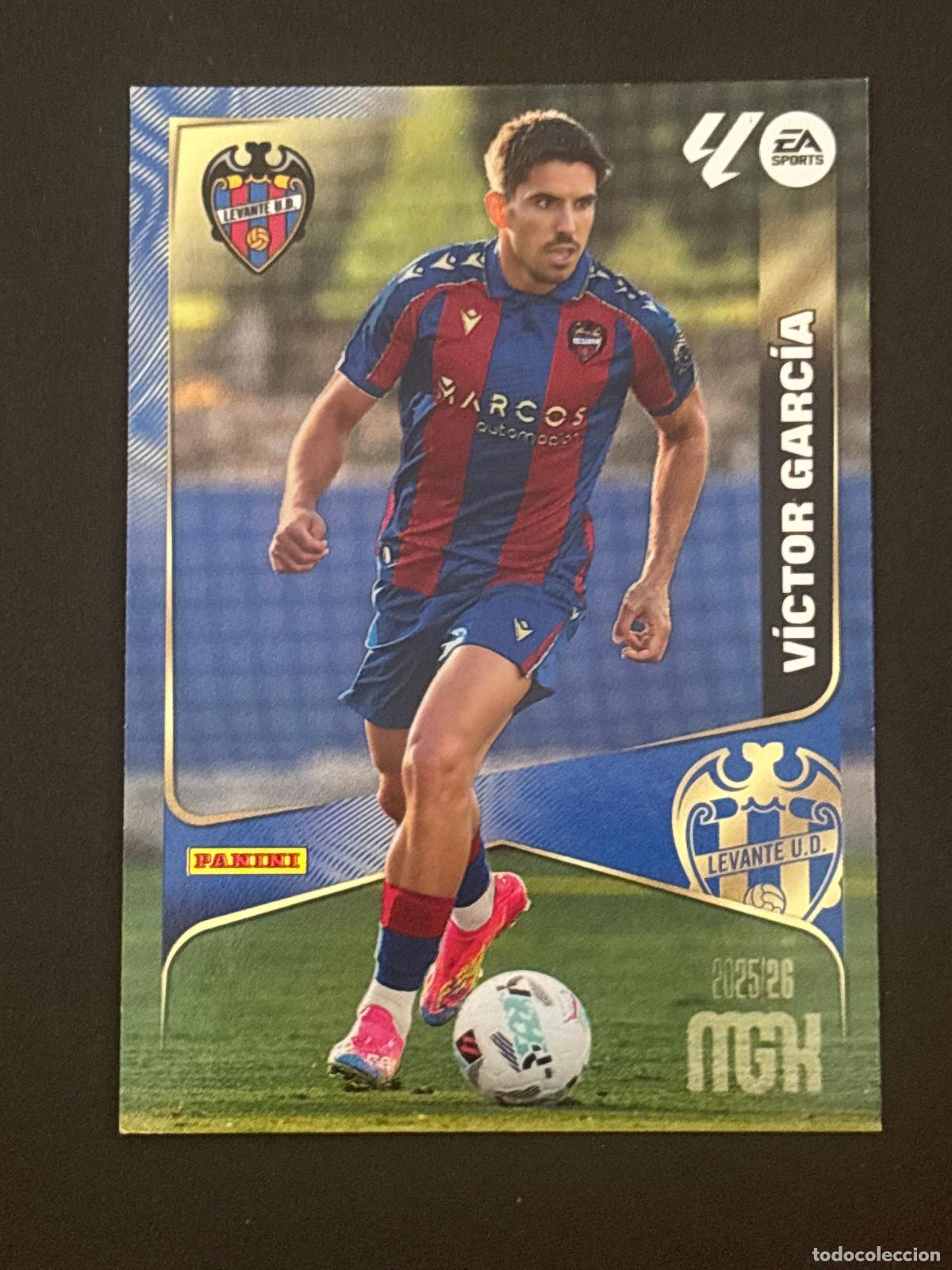 Fu&szlig;ball-Sticker: 208 V&Iacute;CTOR GARC&Iacute;A LEVANTE 2&ordf; EDICI&Oacute;N MEGACRACKS MGK 25-26 2025-2026 PANINI LIGA