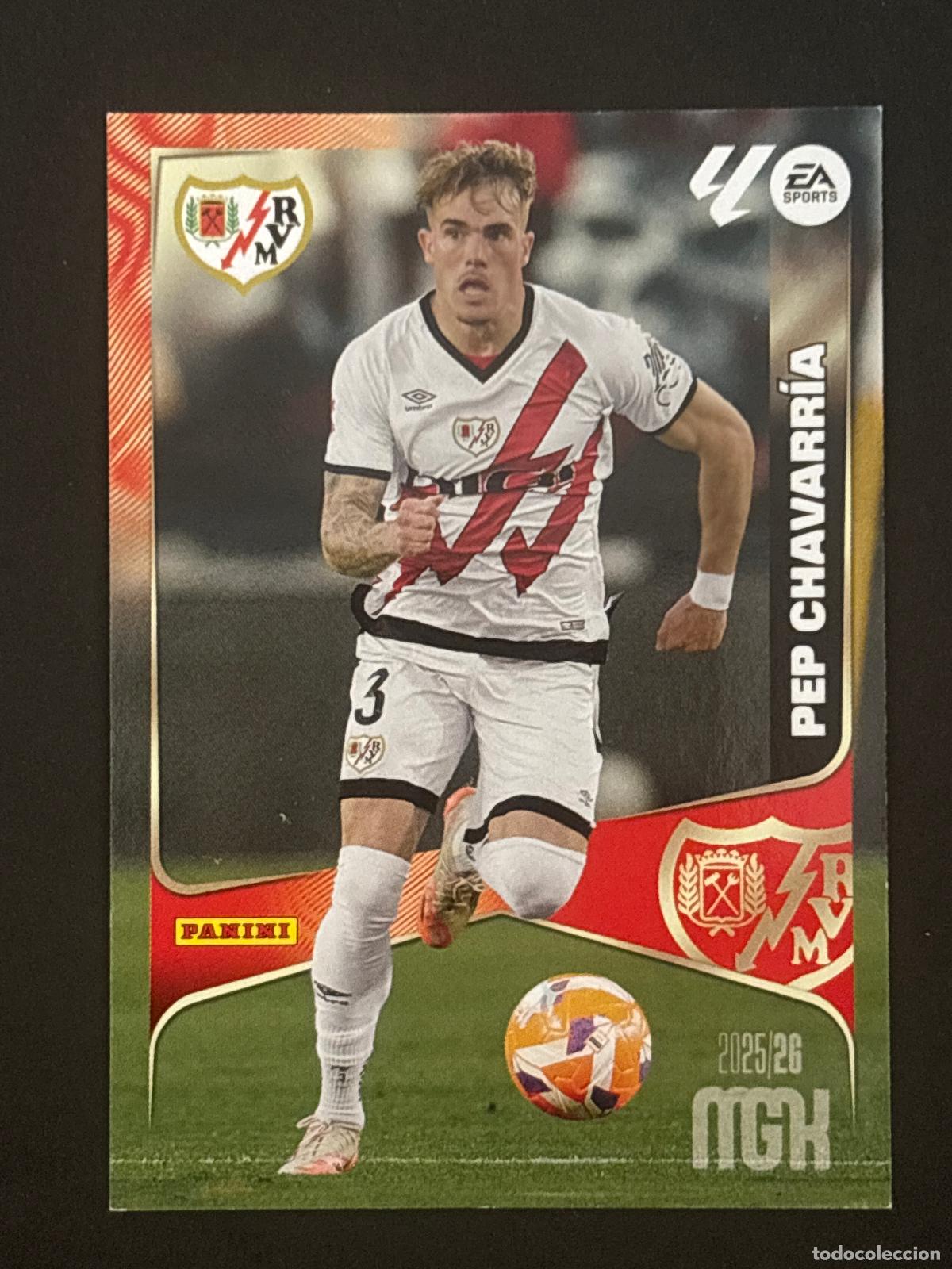 Fu&szlig;ball-Sticker: 296 PEP CHAVARR&Iacute;A RAYO MEGACRACKS MGK 25-26 2025-2026 PANINI LIGA