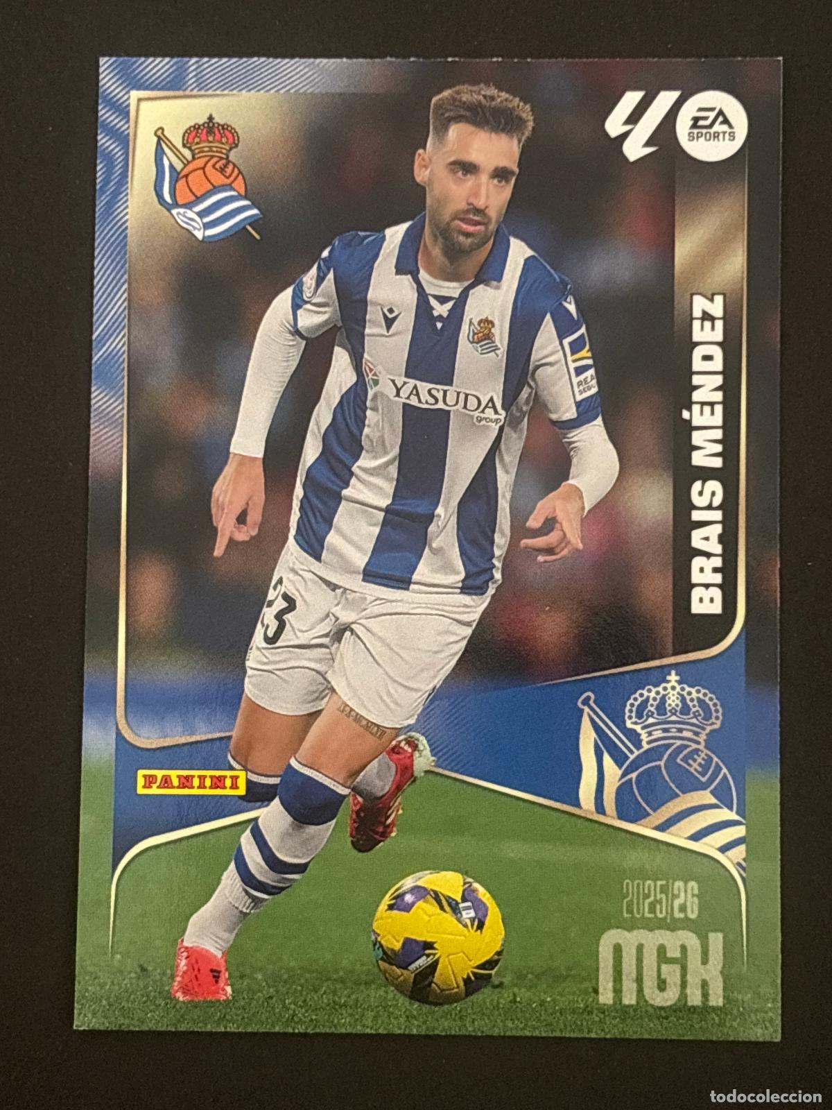 Fu&szlig;ball-Sticker: 317 BRAIS M&Eacute;NDEZ REAL SOCIEDAD MEGACRACKS MGK 25-26 2025-2026 PANINI LIGA