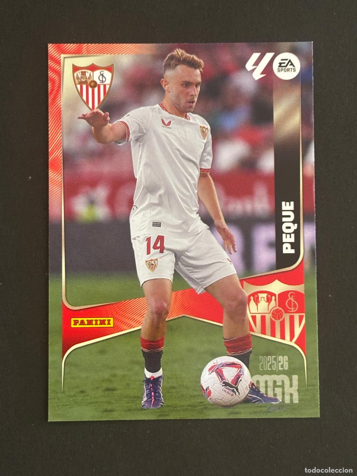 Figurine di Calcio: 338 PEQUE SEVILLA MEGACRACKS MGK 25-26 2025-2026 PANINI LIGA