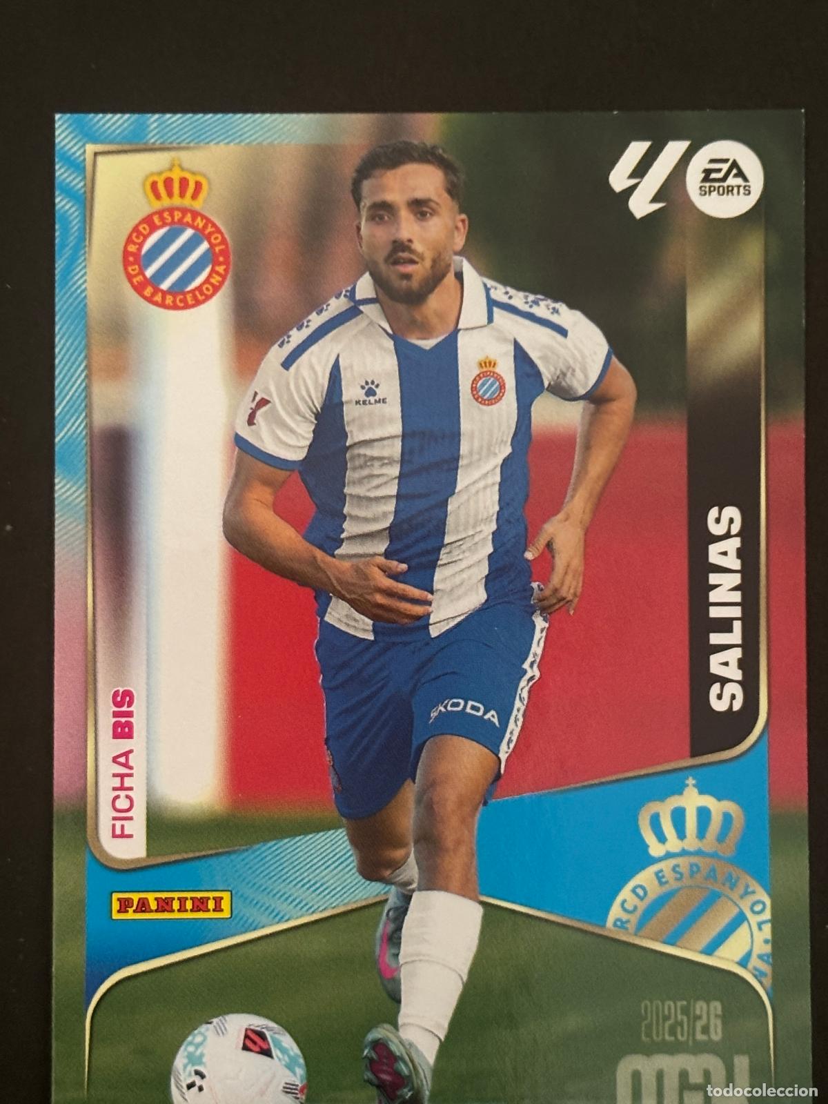 Fu&szlig;ball-Sticker: 152BIS SALINAS ESPANYOL 2&ordf; EDICI&Oacute;N MEGACRACKS MGK 25-26 2025-2026 PANINI LIGA