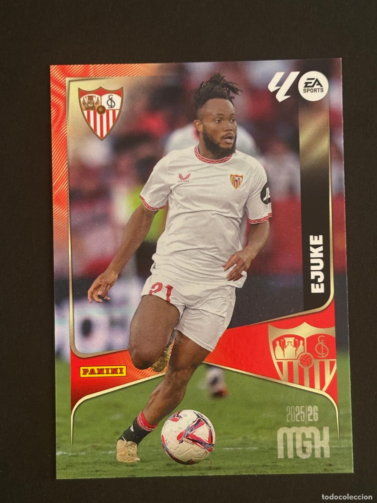 Fu&szlig;ball-Sticker: 339 EJUKE SEVILLA MEGACRACKS MGK 25-26 2025-2026 PANINI LIGA