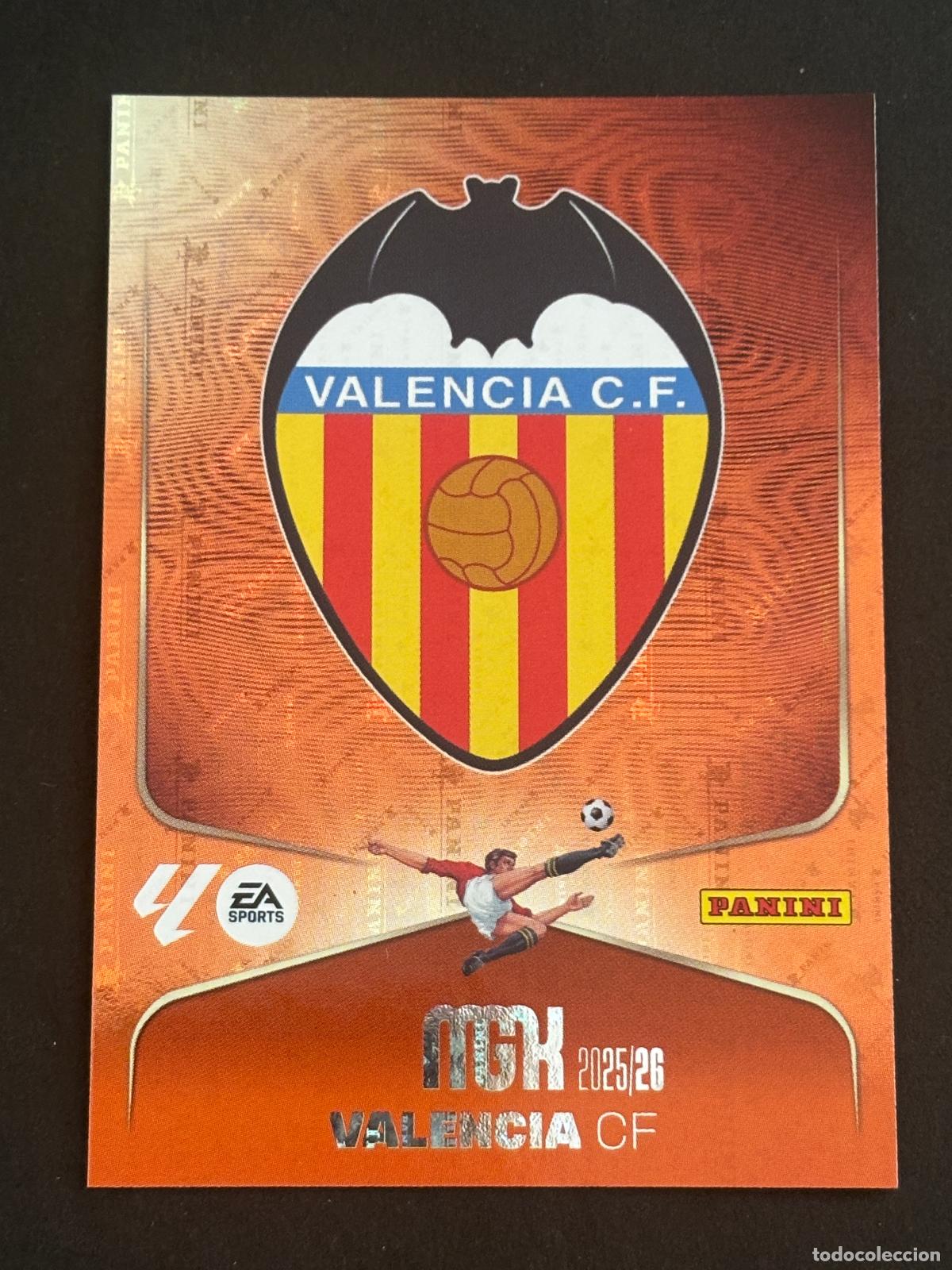 Fu&szlig;ball-Sticker: 343 ESCUDO VALENCIA MEGACRACKS MGK 25-26 2025-2026 PANINI LIGA